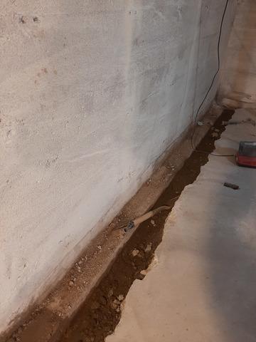 Trench is opened up