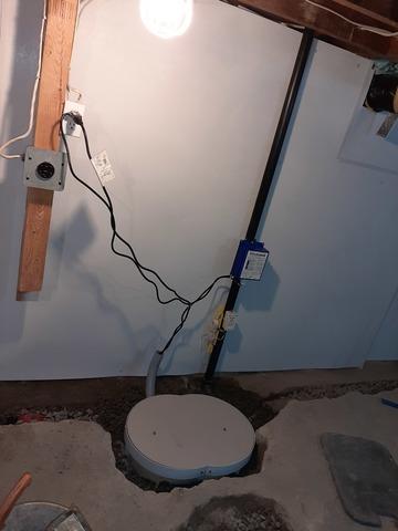 Sump Liner installed