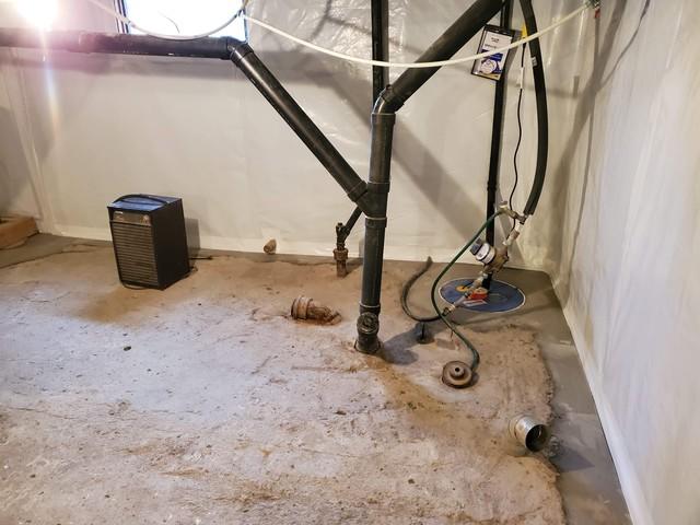 Finished SuperSump pump installation