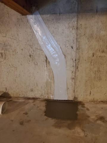 finished installation of FlexiSpan crack repair system