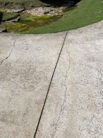Before photo of multiple cracks
