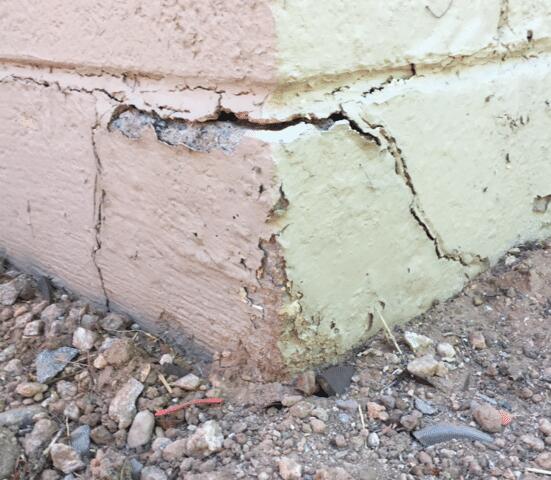 Symptoms When the Stem Wall is Failing: Spalling Concrete