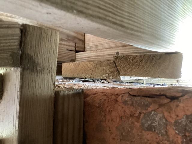 Gap Above Pillars