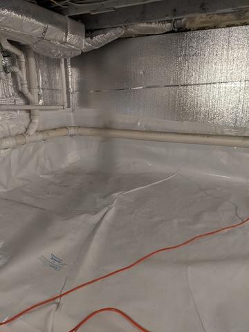 CleanSpace Vapor Barrier and SilverGlo Insulation