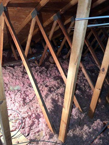 Insufficient old insulation