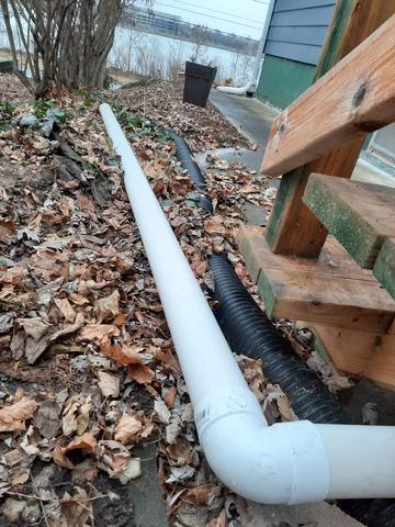 Away from the house.