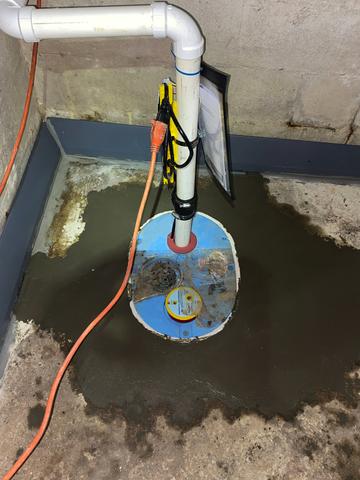 Sump Pump Installed