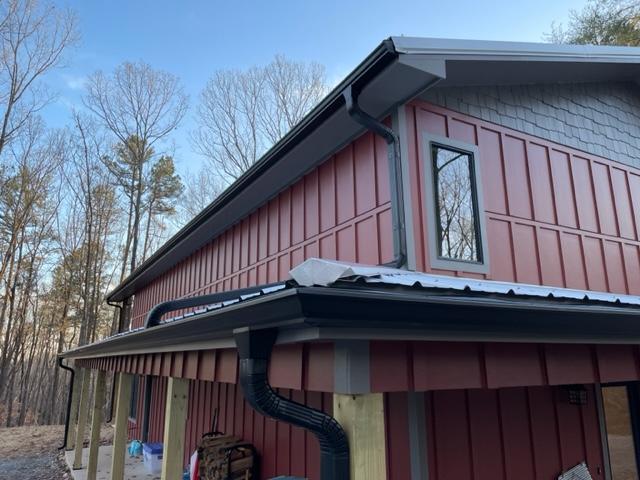 Installation of Gutter Guards Corner