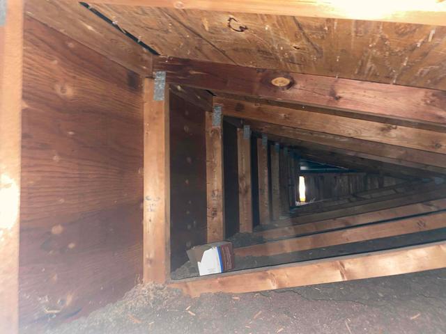 Existing under insulated attic