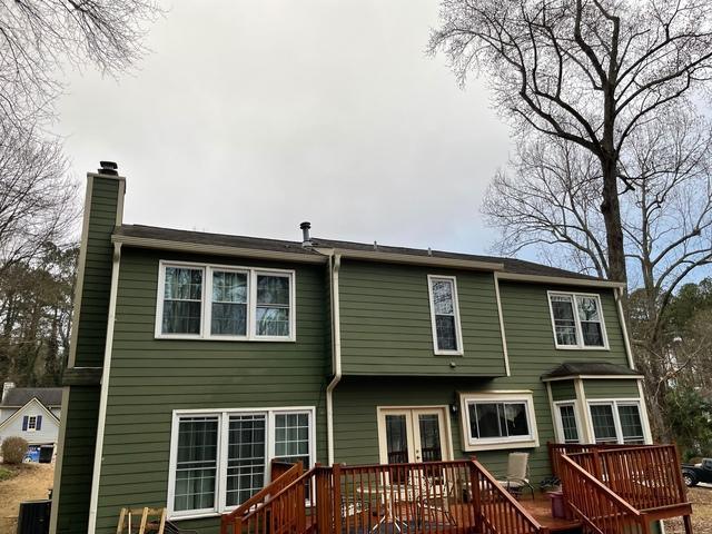 Back of House With Gutters in Marietta