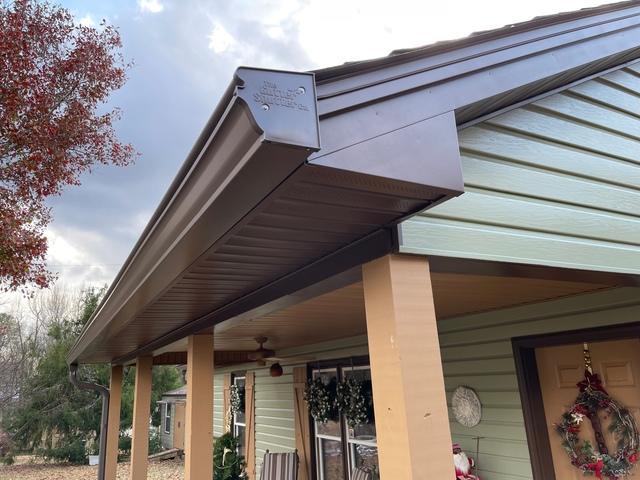 The Gutter Shutter System in Musket Brown