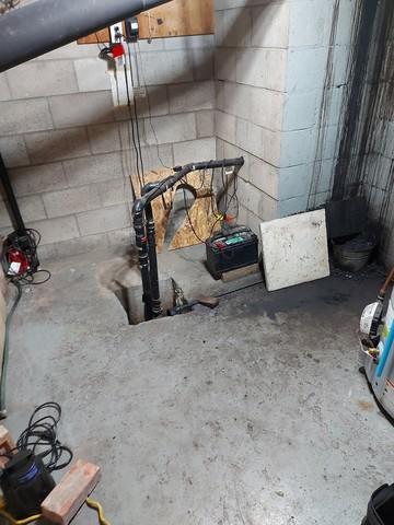 original concrete pit