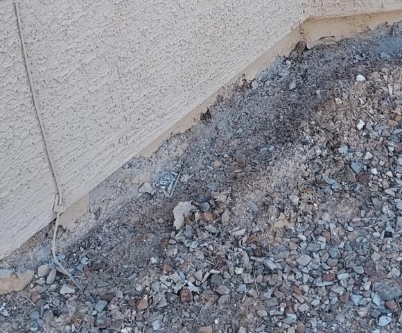 Signs of Stem Wall Failure: Spalling Concrete