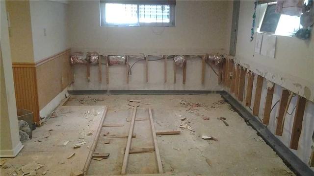 Basement Wainscoting Wall Repair
