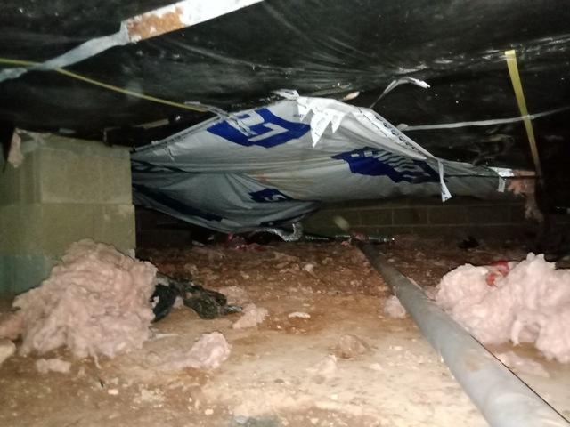 Wet crawl spaces lead to wet insulation. Wet insulation falls out of your floor joists and becomes a breeding ground for mold.