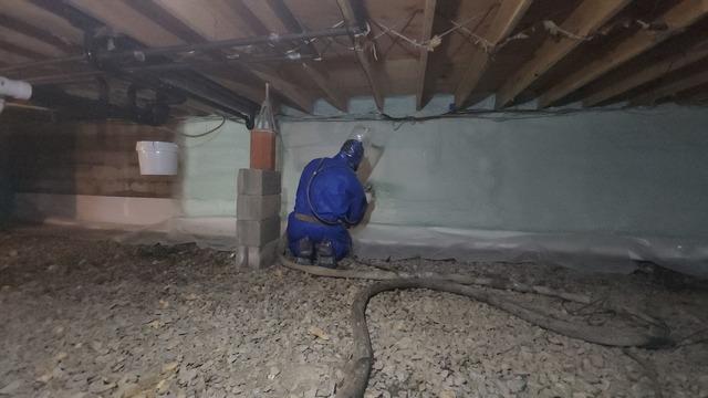 Starting To Insulate The Crawl Space