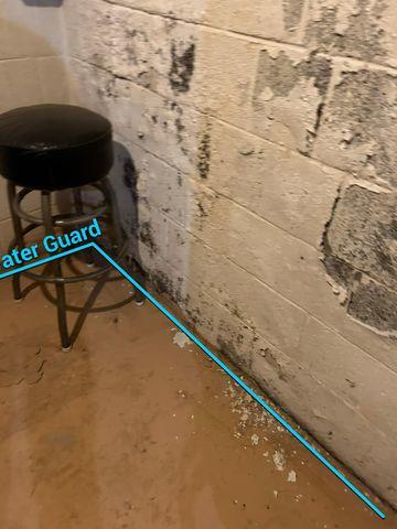 Basement Waterproofing Before