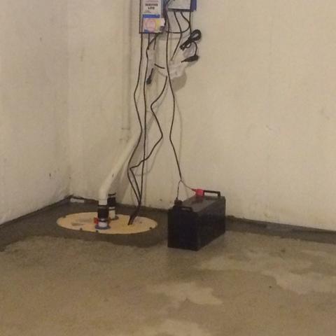 Sump Pump and Battery Back Up