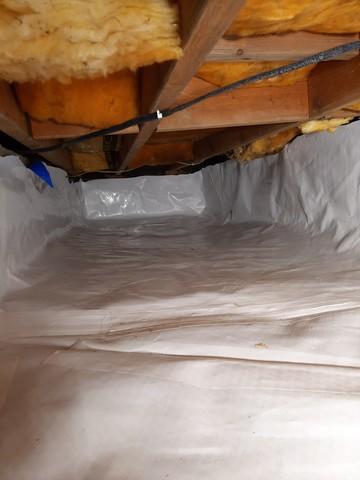 Clean, dry crawlspace.