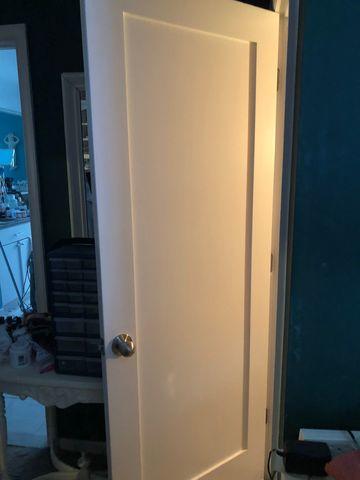 Attic Door Before