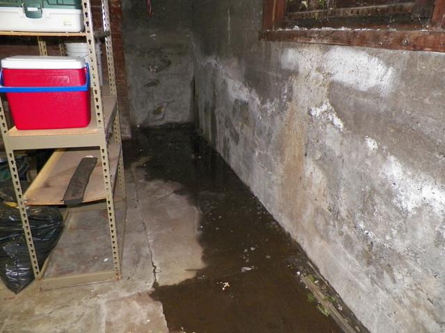 Water coming in at the footing