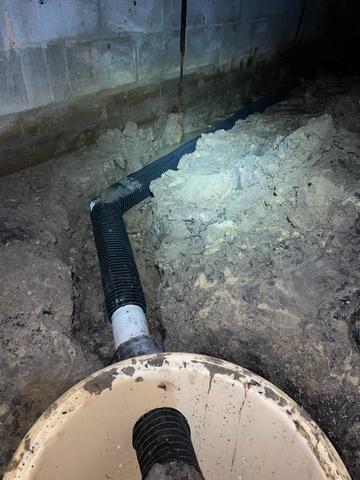 Drainage System Connected to Sump Pump