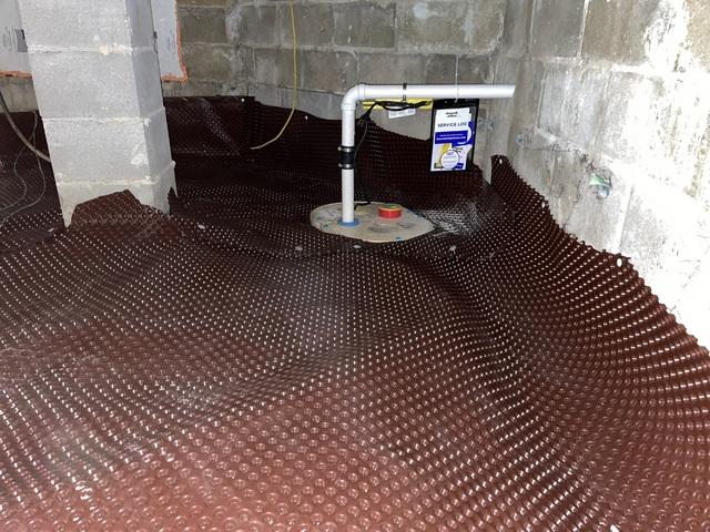 Sump Pump & Drainage System Installed