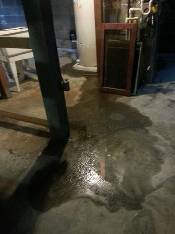 Water leaking in the basement in Eugene