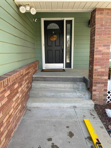 <p>Unlevel concrete can easily be seen in this walkway/entrance.</p>