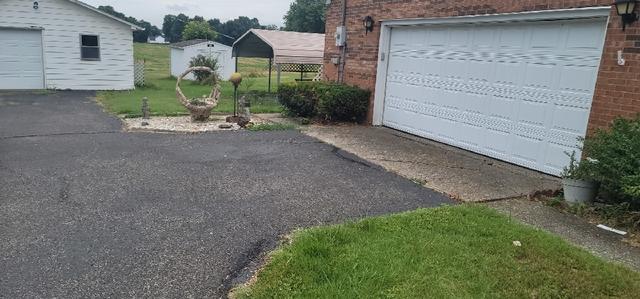 Cracked Concrete Driveway