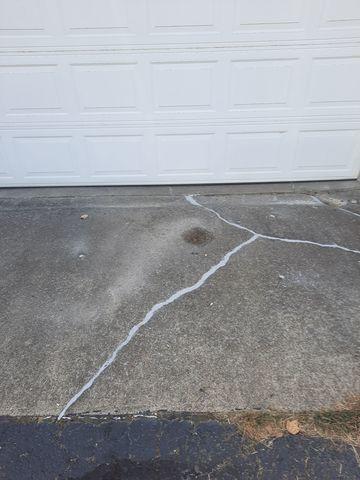Cracked Concrete Driveway