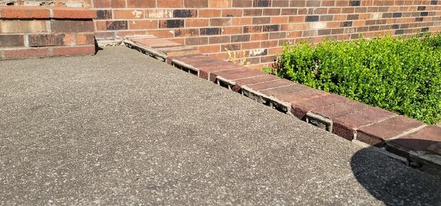 Ground and foundation settling.