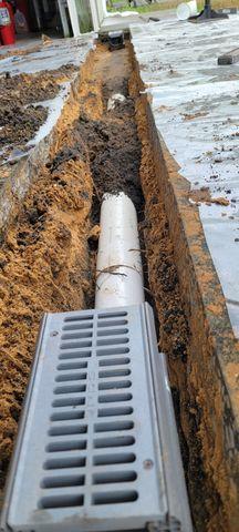 Channel Drain Installation