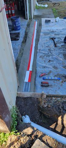 Hard Pipe Attached Below Ground