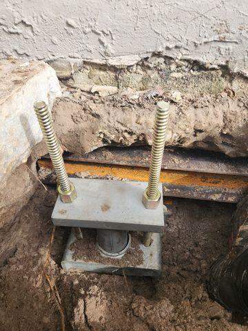 Helical Pier and Bracket Installation