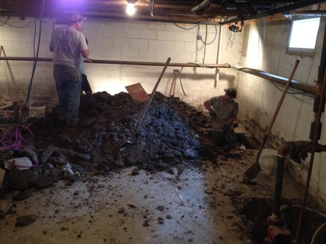 Digging under the foundation