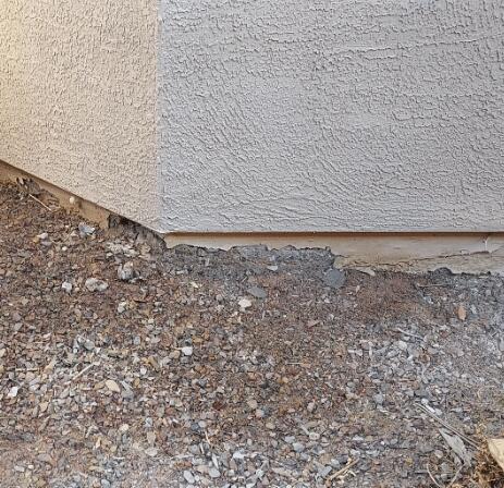 Signs of Corrosion in a Stem Wall: Flaking Paint