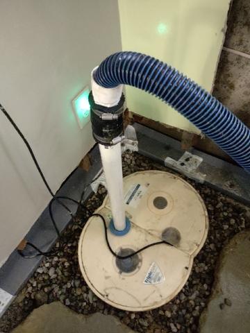 TripleSafe Sump Pump Installed