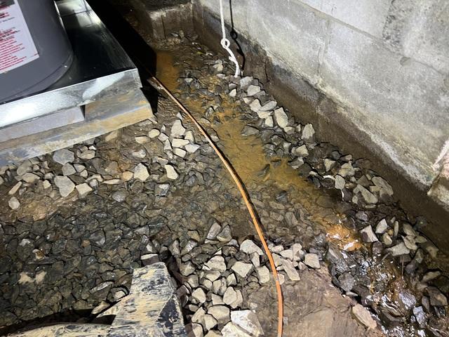 Standing Water in Crawl Space