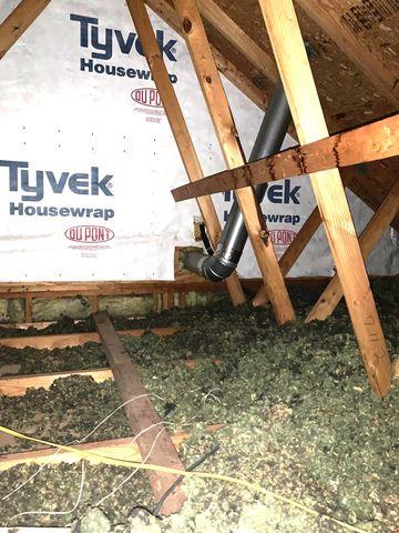 Attic Insulation Before
