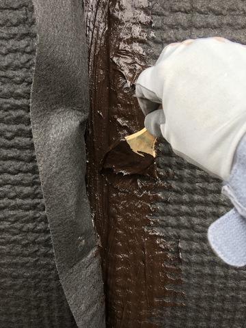 Seams are hand sealed