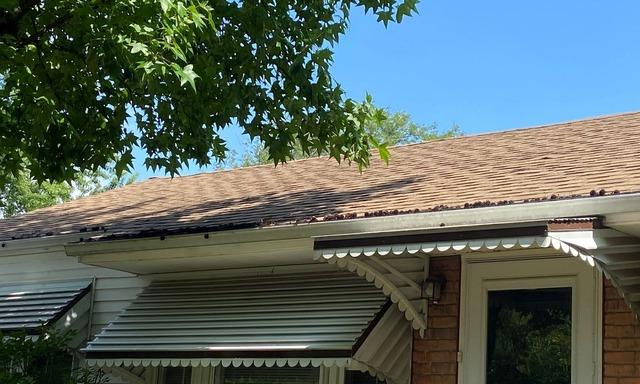 Before Installation: Debris on the Gutters