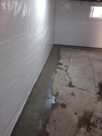 Re-concreted the floor