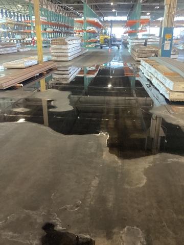 Sinking Slabs Causing Pooling Water