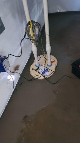 TripleSafe Sump Pump System Keeps Water off his Belongings