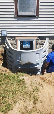 Egress Window Replaces Unattractive Old Basement Window