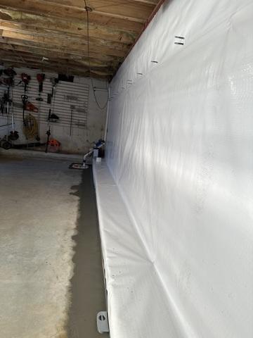 Vapor Barrier and Sump Pump