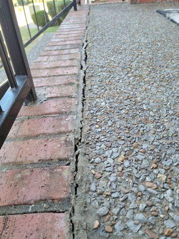 Cracks on front patio