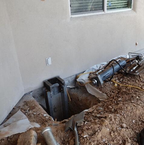 Piers Installation Process: Right Angle