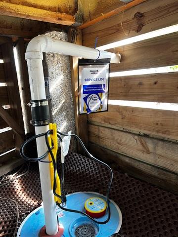 Installed Sump Pump